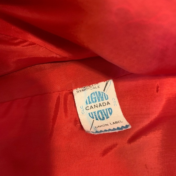 Vintage Rare Small Holt Renfrew Red Blazer Jacket Union Made - Picture 2 of 9